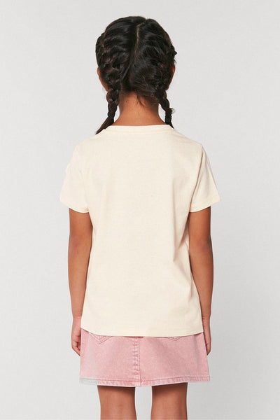 Beige Kids Love More Graphic T-Shirt, 100% organic cotton, for girls & for boys