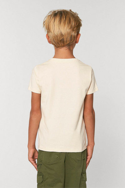 Beige Kids Love More Graphic T-Shirt, 100% organic cotton, for girls & for boys