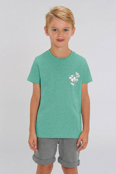 Mint green Kids Organic Cotton Graphic T-Shirt, 100% organic cotton, for girls & for boys