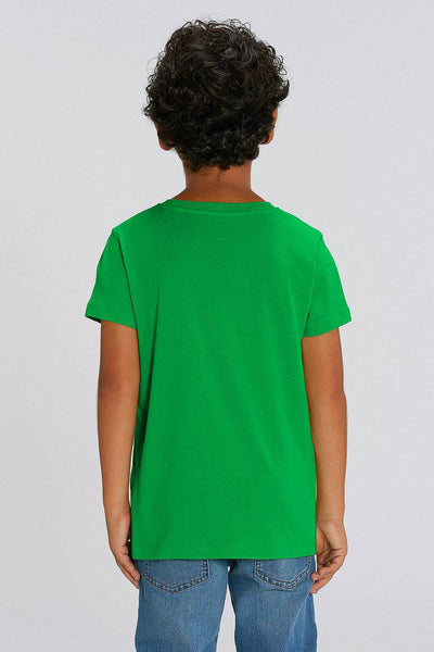 Green Kids Cool Pineapple Crew Neck T-Shirt, 100% organic cotton, for girls & for boys