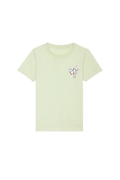 Light green Kids Organic Cotton Graphic T-Shirt, 100% organic cotton, for girls & for boys