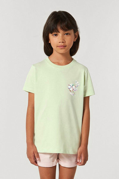 Light green Kids Organic Cotton Graphic T-Shirt, 100% organic cotton, for girls & for boys