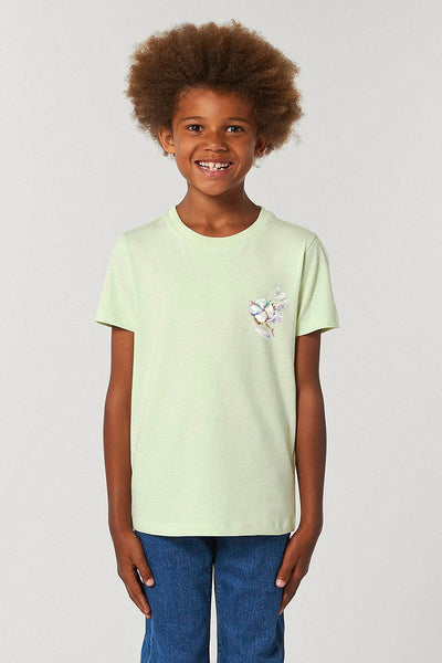 Light green Kids Organic Cotton Graphic T-Shirt, 100% organic cotton, for girls & for boys