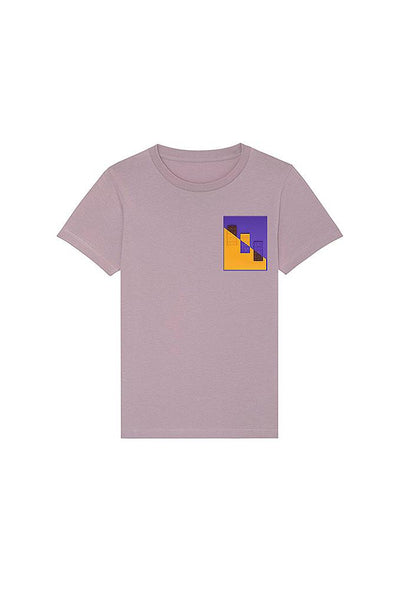 Lilac purple Kids Chocolate Love Crew Neck T-Shirt, 100% organic cotton, for girls & for boys