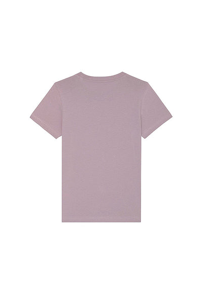 Lilac purple Girls Donut Flowers Graphic T-Shirt, 100% organic cotton