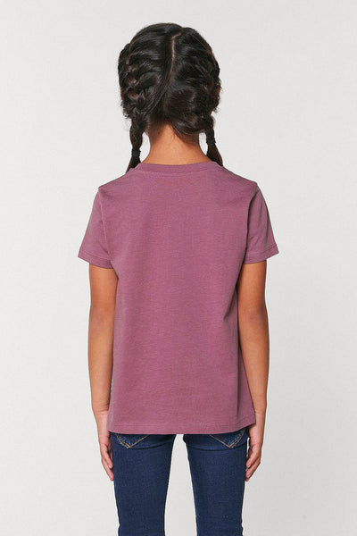 Purple Kids Cool Pineapple Crew Neck T-Shirt, 100% organic cotton, for girls & for boys