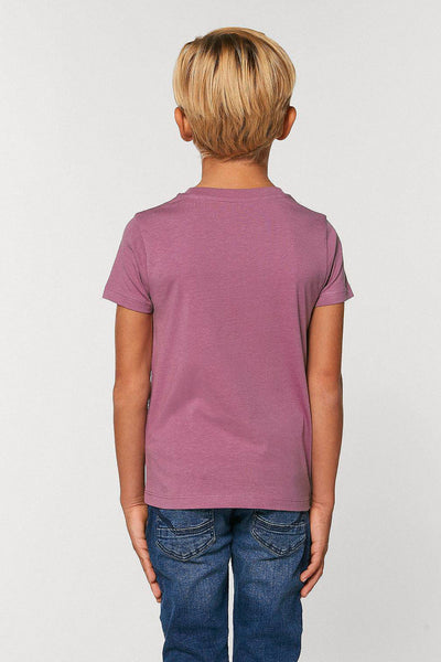 Purple Kids Cool Pineapple Crew Neck T-Shirt, 100% organic cotton, for girls & for boys