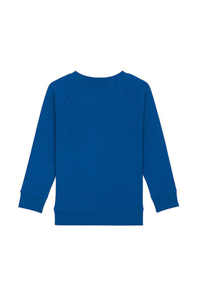 Blue Kids Cool Pineapple Sweatshirt, Medium-weight, from organic cotton blend, for girls & for boys