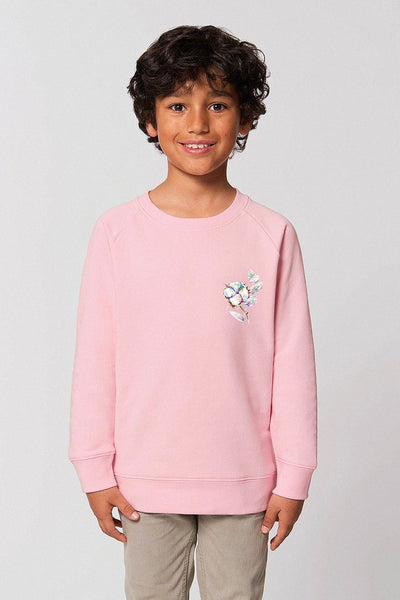 Cotton Pink Kids Organic Cotton Sweatshirt, Medium-weight, from organic cotton blend, for girls & for boys