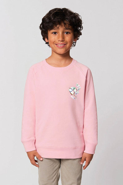 Cotton Pink Kids Organic Cotton Sweatshirt, Medium-weight, from organic cotton blend, for girls & for boys