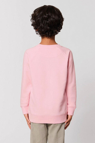 Cotton Pink Kids Organic Cotton Sweatshirt, Medium-weight, from organic cotton blend, for girls & for boys