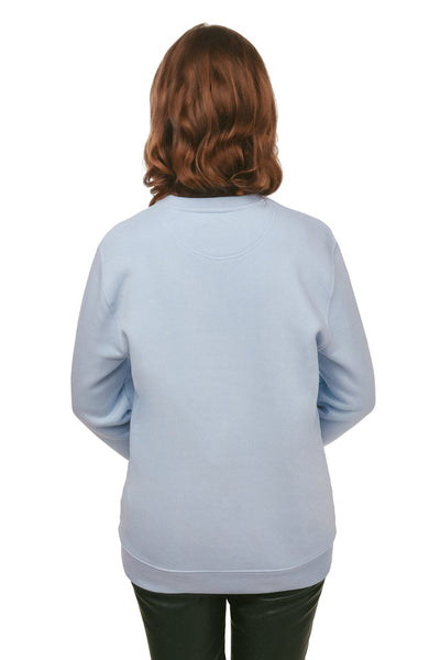 Light blue Orange Bicycle Graphic Sweatshirt, Heavyweight, from organic cotton blend, Unisex, for Women & for Men