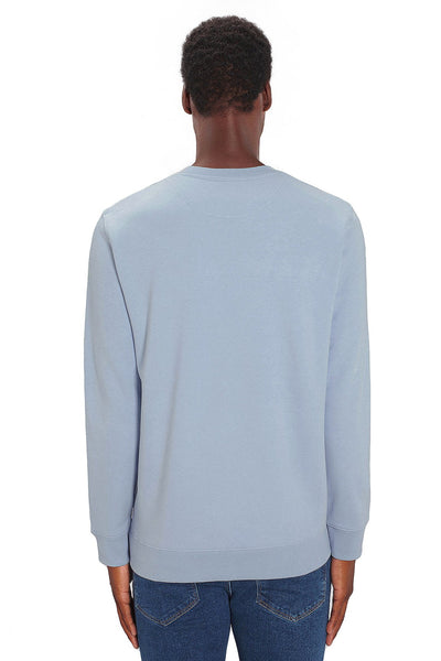 Light blue Orange Bicycle Graphic Sweatshirt, Heavyweight, from organic cotton blend, Unisex, for Women & for Men