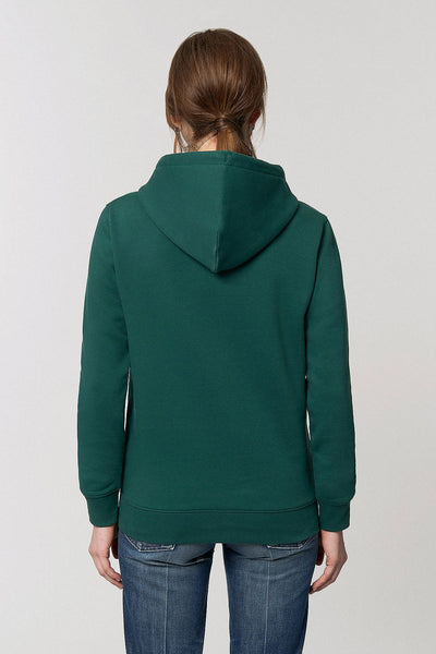 Green Organic Cotton Printed Hoodie, Heavyweight, from organic cotton blend, Unisex, for Women & for Men