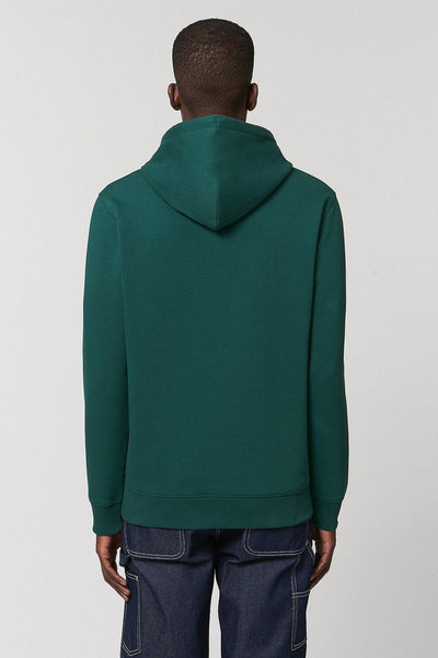 Green Organic Cotton Printed Hoodie, Heavyweight, from organic cotton blend, Unisex, for Women & for Men