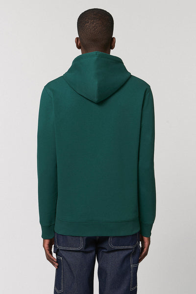Green Organic Cotton Printed Hoodie, Heavyweight, from organic cotton blend, Unisex, for Women & for Men
