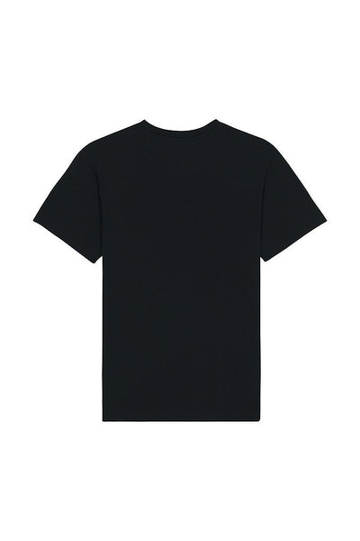 Black BHappy Logo Basic T-Shirt, 100% organic cotton, Unisex, for Women & for Men