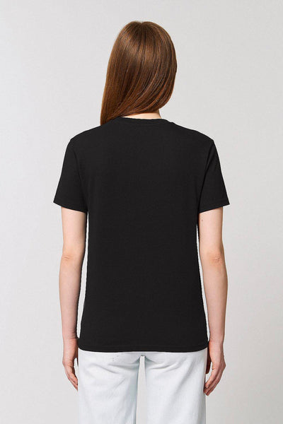 Black BHappy Logo Basic T-Shirt, 100% organic cotton, Unisex, for Women & for Men