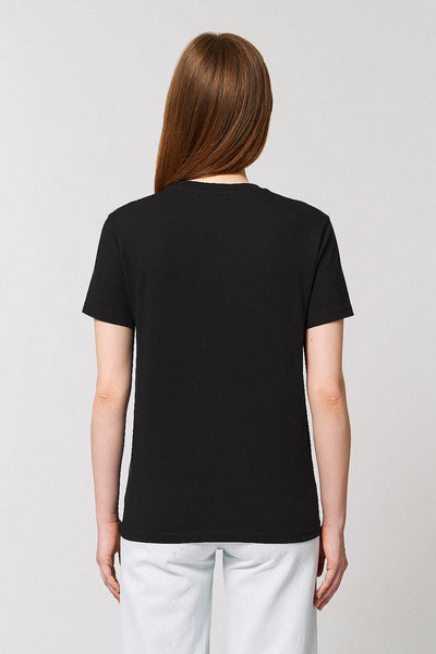 Black BHappy Logo Basic T-Shirt, 100% organic cotton, Unisex, for Women & for Men