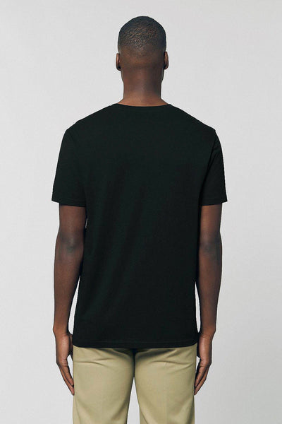 Black BHappy Logo Basic T-Shirt, 100% organic cotton, Unisex, for Women & for Men