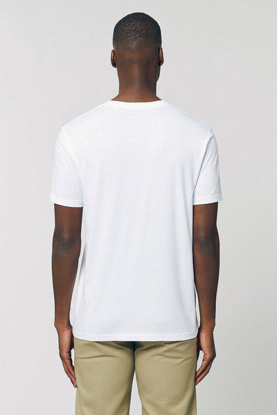 White BHappy Logo Basic T-Shirt, 100% organic cotton, Unisex, for Women & for Men