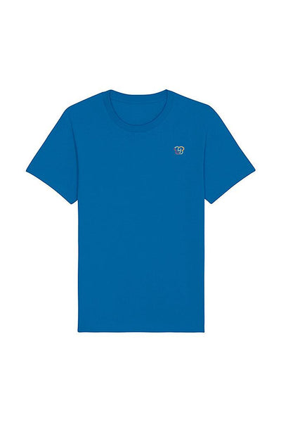 Royal Blue BHappy Logo Basic T-Shirt, 100% organic cotton, Unisex, for Women & for Men