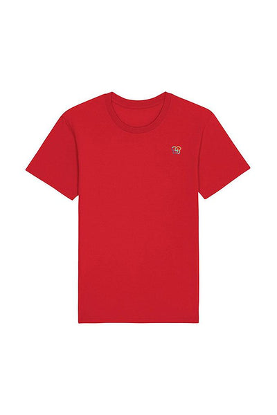 Red BHappy Logo Basic T-Shirt, 100% organic cotton, Unisex, for Women & for Men