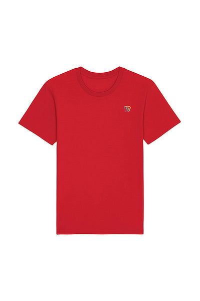 Red BHappy Logo Basic T-Shirt, 100% organic cotton, Unisex, for Women & for Men