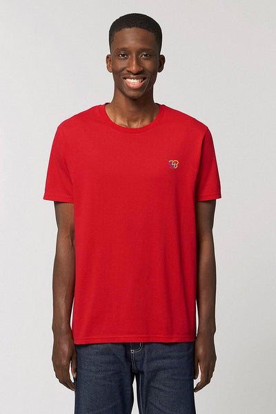 Red BHappy Logo Basic T-Shirt, 100% organic cotton, Unisex, for Women & for Men