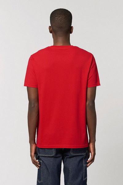 Red BHappy Logo Basic T-Shirt, 100% organic cotton, Unisex, for Women & for Men