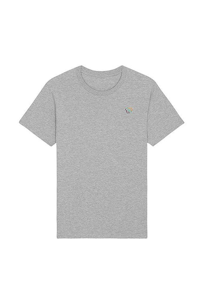 Grey BHappy Logo Basic T-Shirt, 100% organic cotton, Unisex, for Women & for Men
