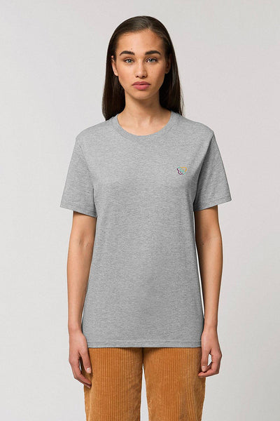 Grey BHappy Logo Basic T-Shirt, 100% organic cotton, Unisex, for Women & for Men