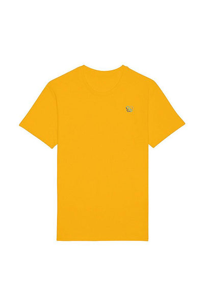 Yellow BHappy Logo Basic T-Shirt, 100% organic cotton, Unisex, for Women & for Men