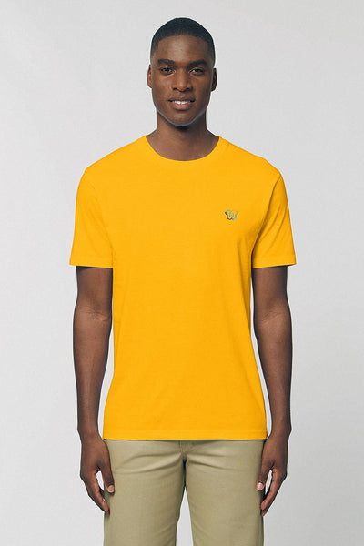 Yellow BHappy Logo Basic T-Shirt, 100% organic cotton, Unisex, for Women & for Men