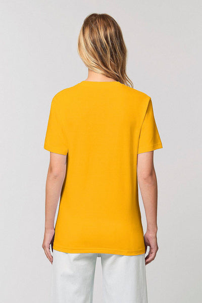Yellow BHappy Logo Basic T-Shirt, 100% organic cotton, Unisex, for Women & for Men