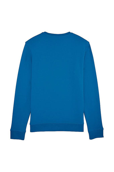 Royal Blue BHappy Logo Basic Sweatshirt, Medium-weight, from organic cotton blend, Unisex, for Women & for Men