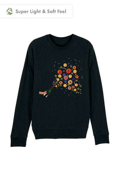Black Men Celebrate Graphic Sweatshirt, Medium-weight, from organic cotton blend