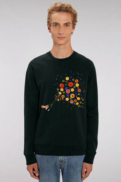 Black Men Celebrate Graphic Sweatshirt, Medium-weight, from organic cotton blend