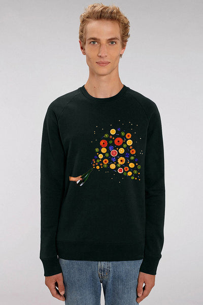 Black Men Celebrate Graphic Sweatshirt, Medium-weight, from organic cotton blend