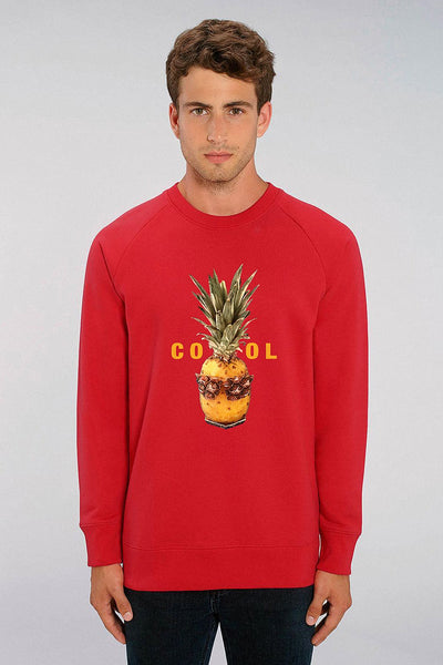 Red Men Cool Graphic Sweatshirt, Medium-weight, from organic cotton blend