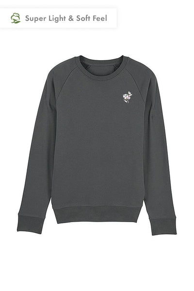 Dark grey Men Organic Cotton Sweatshirt, Medium-weight, from organic cotton blend
