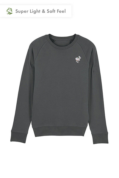 Dark grey Men Organic Cotton Sweatshirt, Medium-weight, from organic cotton blend