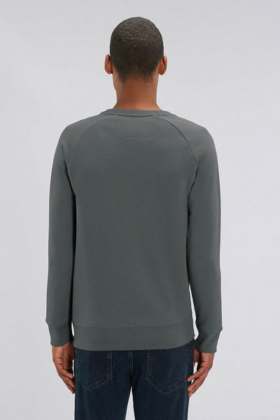 Dark grey Men Unicorn Graphic Sweatshirt, Medium-weight, from organic cotton blend
