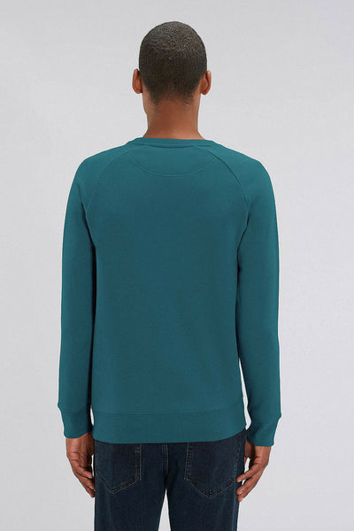 Dark green Men Unicorn Graphic Sweatshirt, Medium-weight, from organic cotton blend