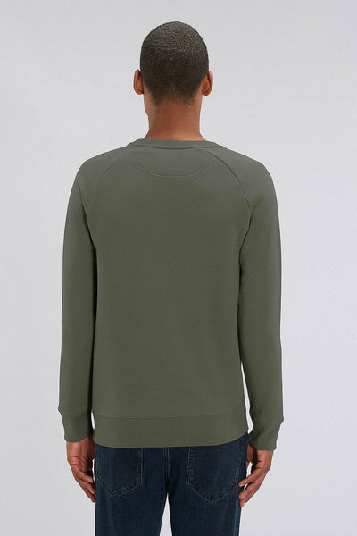 Khaki Men Your World Graphic Sweatshirt, Medium-weight, from organic cotton blend