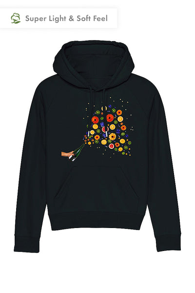 Black Women Celebrate Graphic Hoodie, Medium-weight, from organic cotton blend