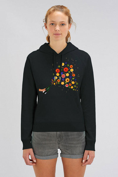 Black Women Celebrate Graphic Hoodie, Medium-weight, from organic cotton blend