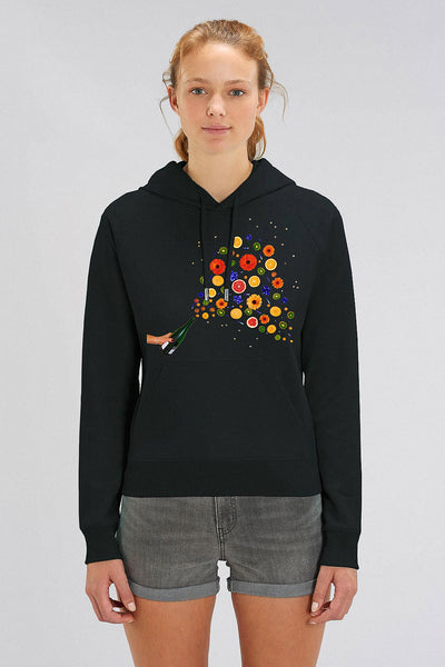Black Women Celebrate Graphic Hoodie, Medium-weight, from organic cotton blend