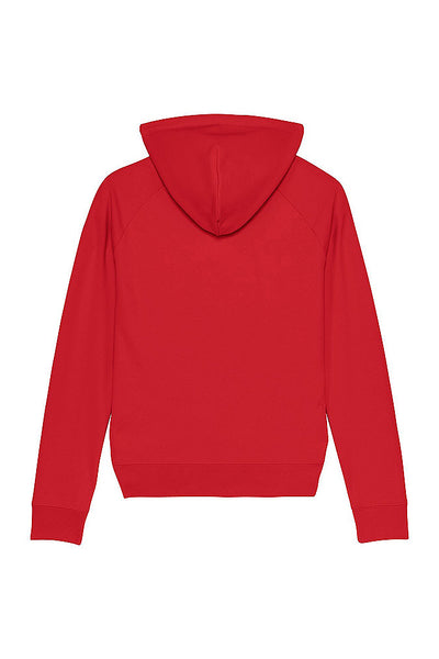 Red Women Cool Pineapple Hoodie, Medium-weight, from organic cotton blend