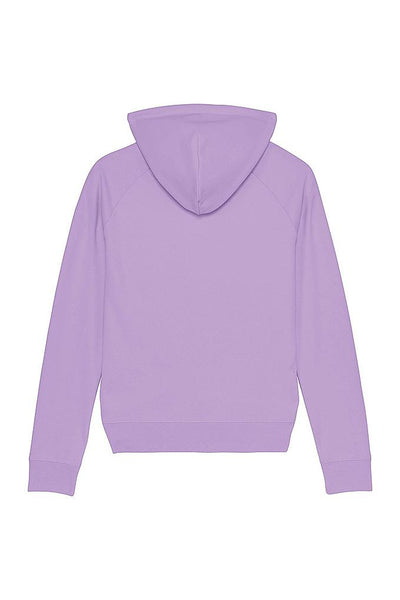 Purple Women Donut Flowers Graphic Hoodie, Medium-weight, from organic cotton blend